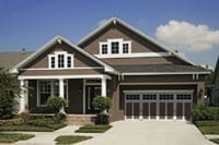 Brown and white painted home
