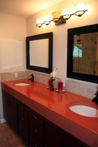 Modern bathroom remodel paint color