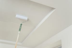 painting a smooth texture ceiling
