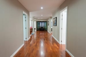 wide painted hallway