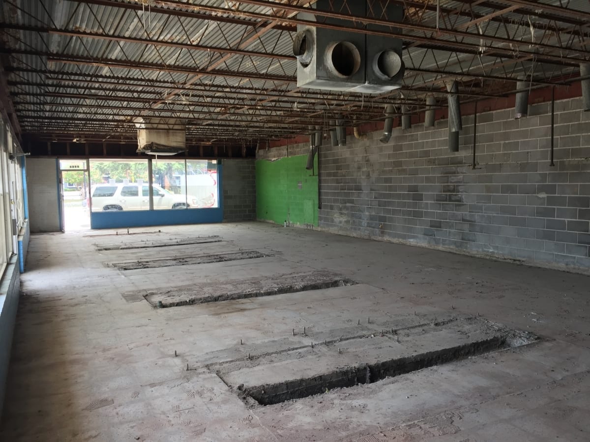 commercial laundry interior – before commercial laundry interior - before