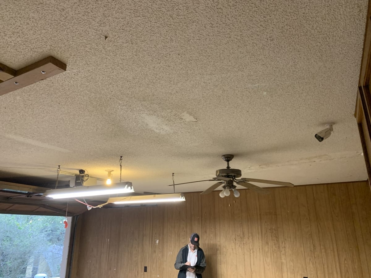 garage ceiling 2 – before garage ceiling 2 - before