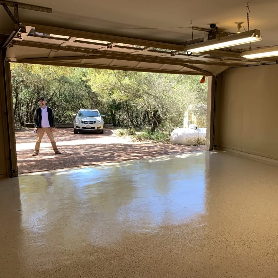 garage loking out – after garage loking out - after