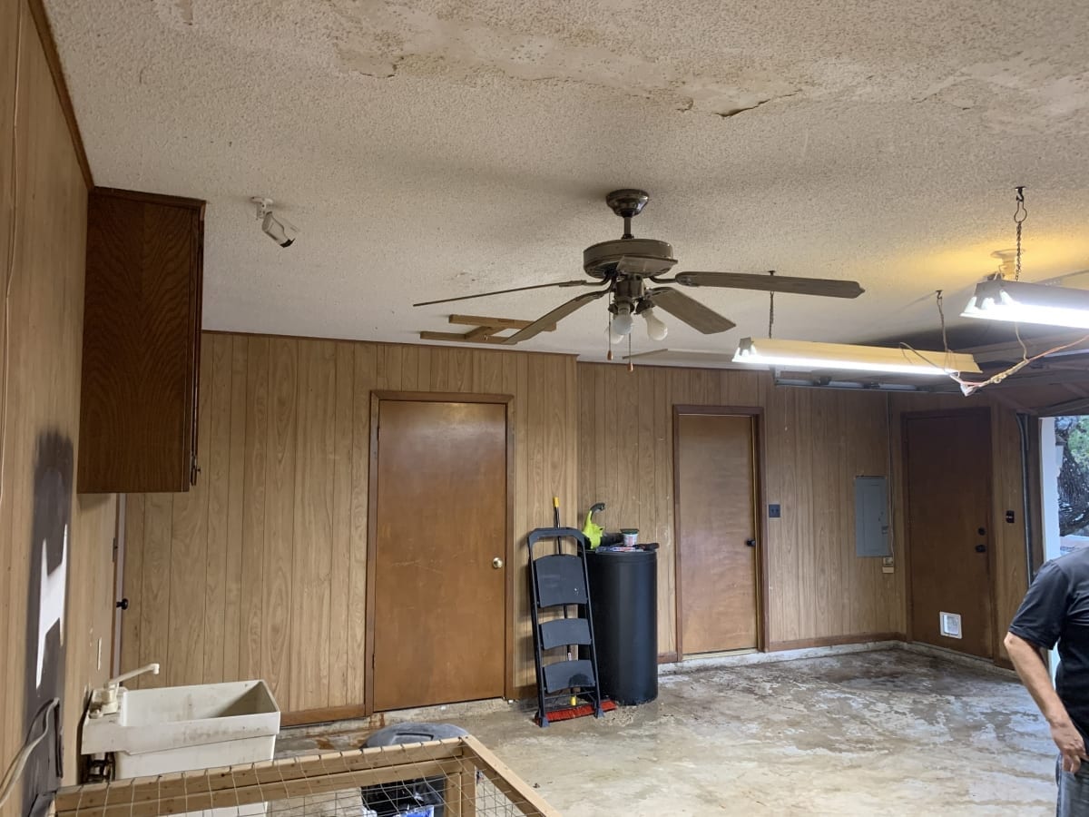 garage looking in – before garage looking in - before