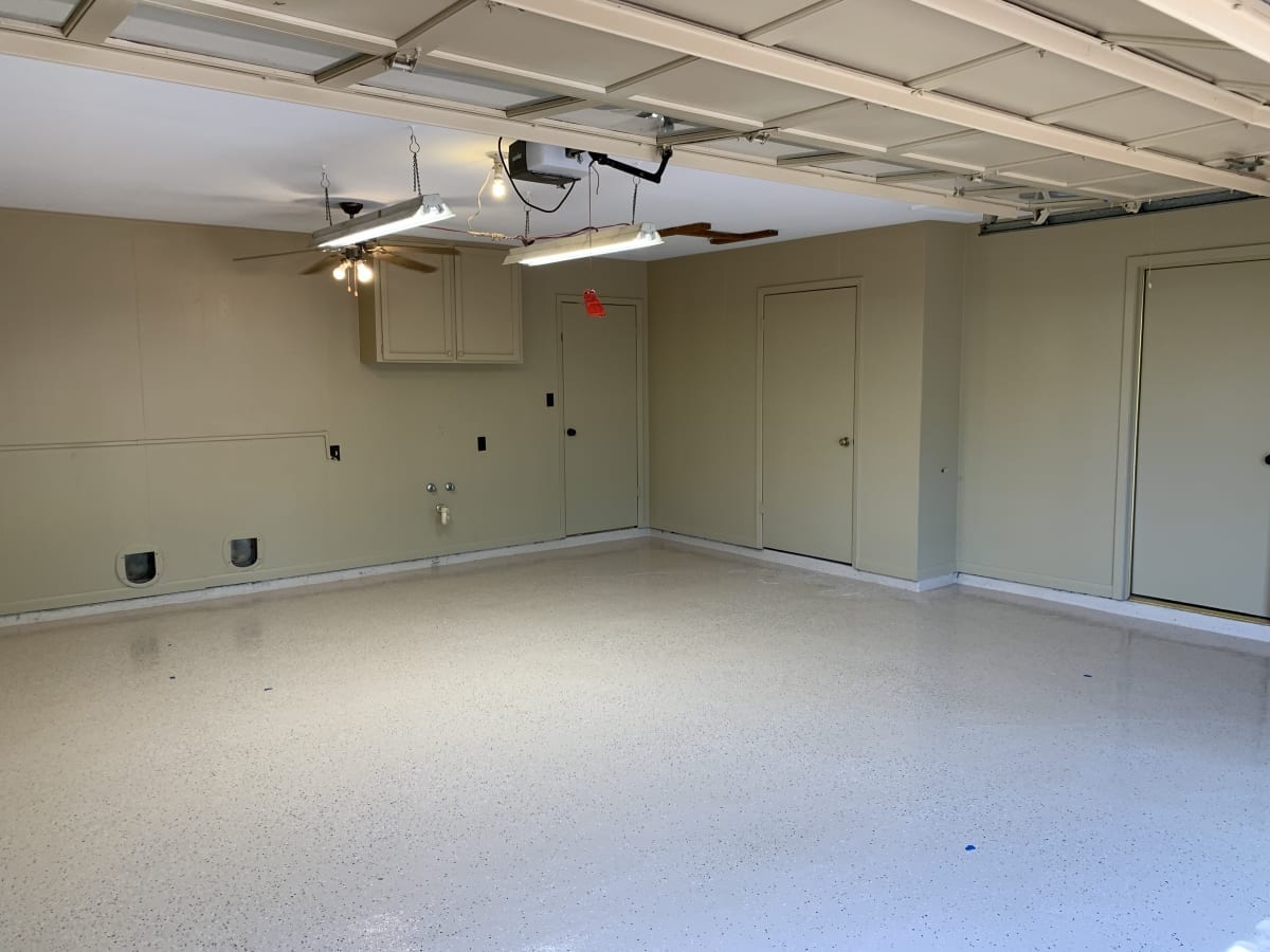 garage looking right – after garage looking right - after