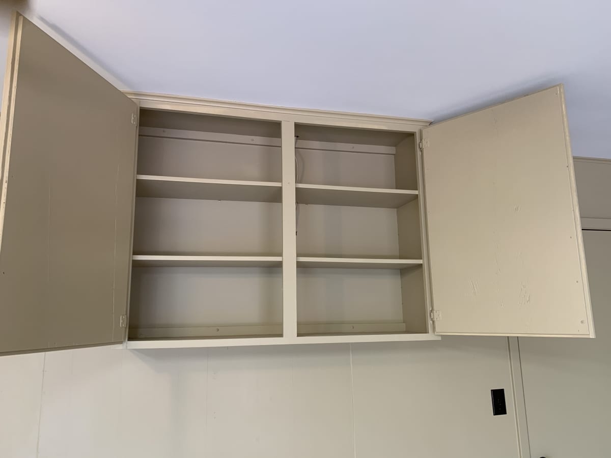 garage sprayed cabinets – after garage sprayed cabinets - after