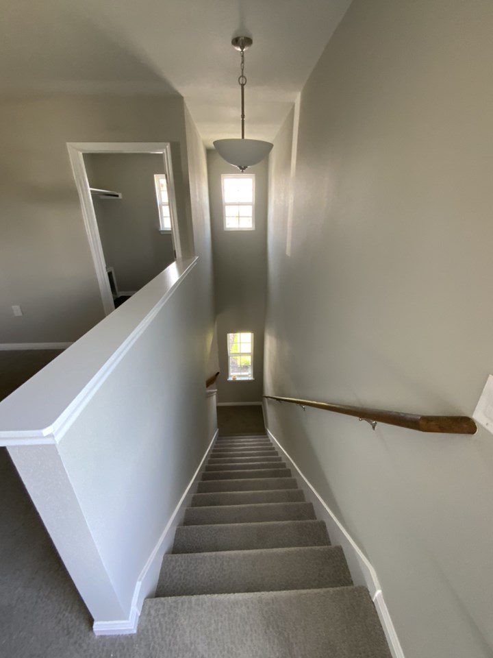 Gray Painted Stairwell