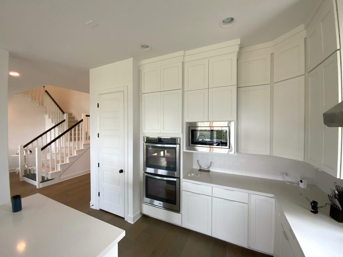 modern white painted kitchen cabinets 2