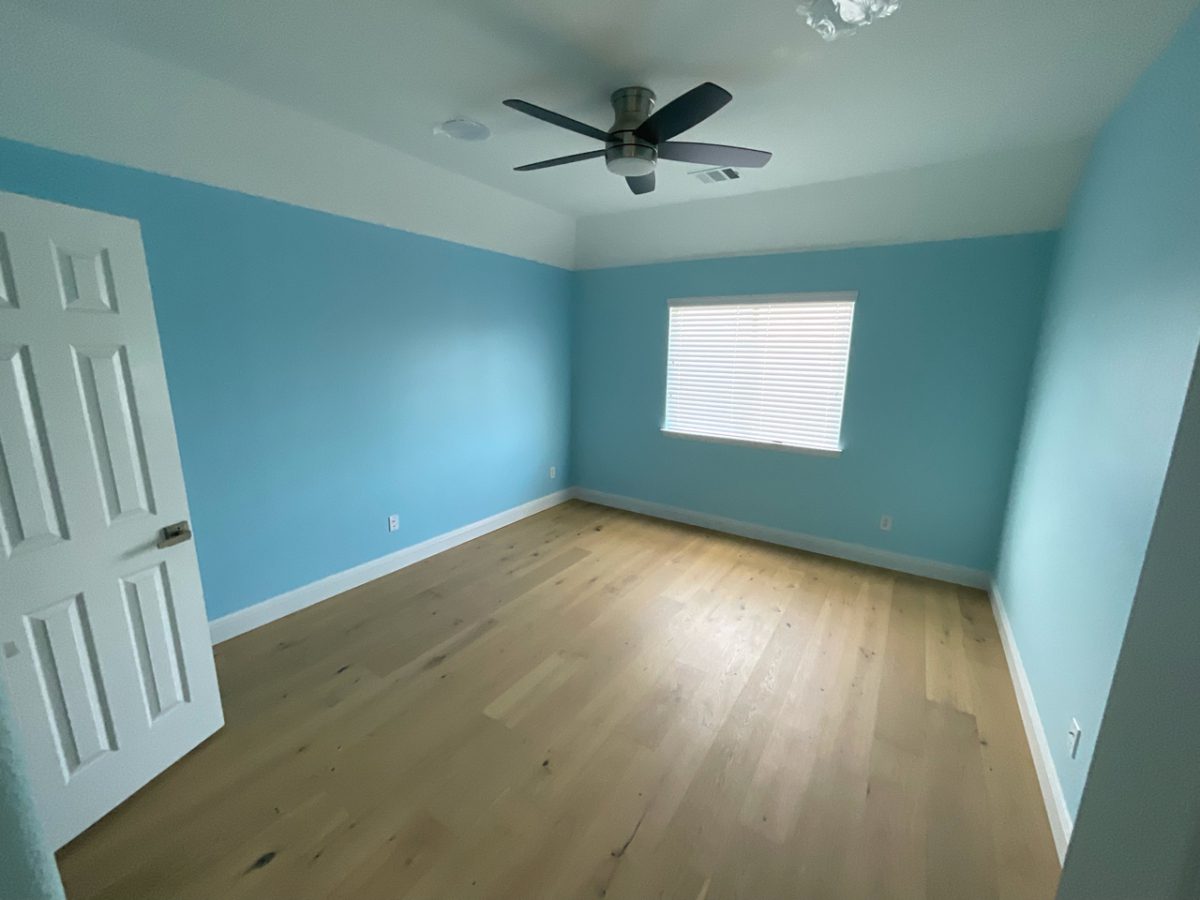 3 - boys room after painting light blue