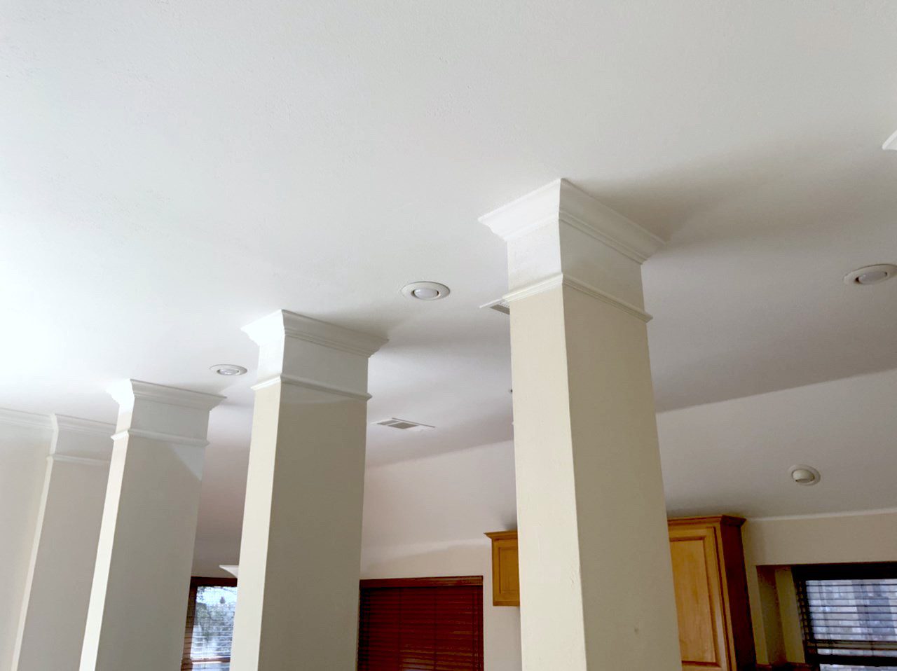 re-textured and repainted white ceiling re-textured and repainted white ceiling