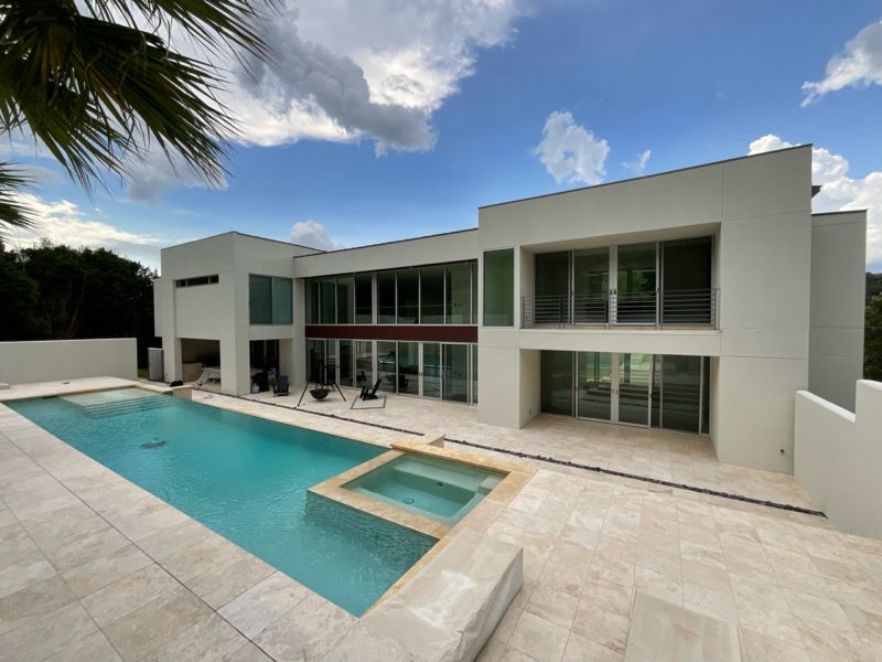 Large Modern White Stucco House – SurePRO Painting