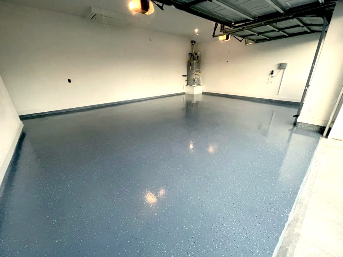 AFTER finished epoxy garage floor