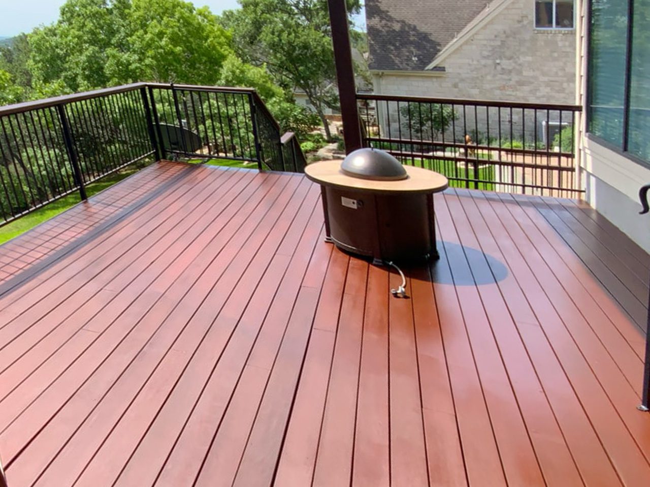 AFTER ipe deck stained